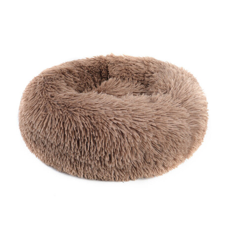 Cama tipo dona para Perro/Gato 80 cm Marrón