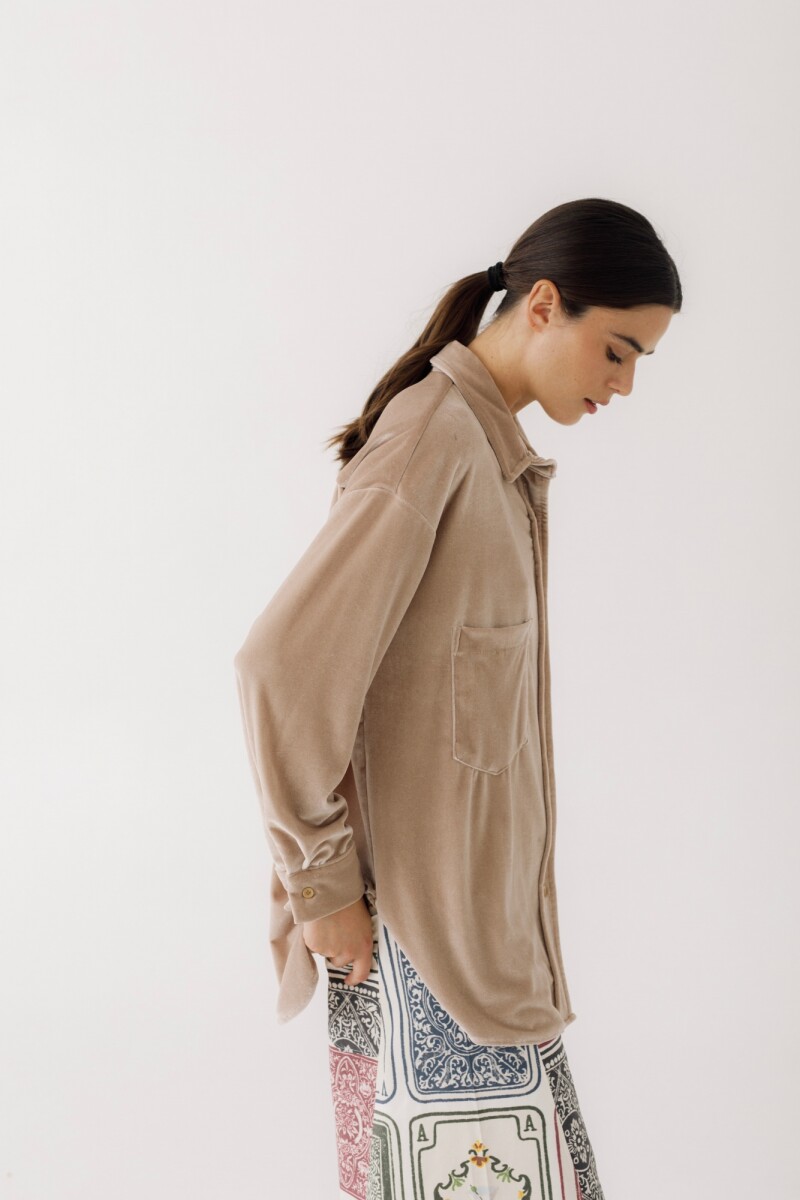 CAMISA BIMBA VELVET Beige