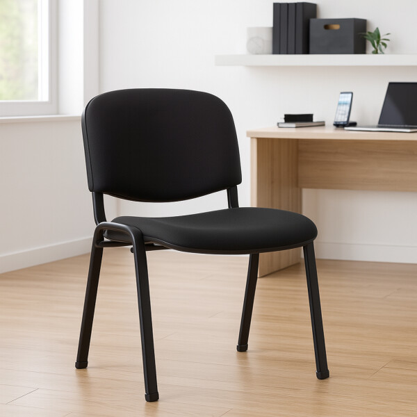 Silla fija apilable eco cuero Silla fija apilable eco cuero