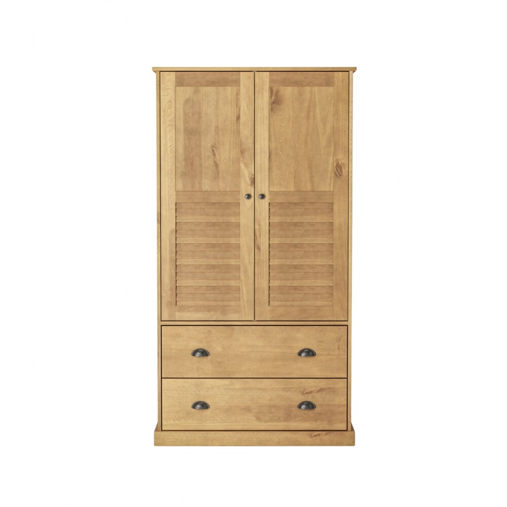 Ropero 2 Puertas - 2 Cajones - Línea Valenciana - Natural Ropero 2 Puertas - 2 Cajones - Línea Valenciana - Natural