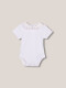 Body Manga Corta Cuello Peter Pan Blanco