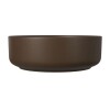 Bacha de apoyo redonda 40 cm marrón mate Deca Bacha De Apoyo Redonda 40 Cm Marrón Mate Deca