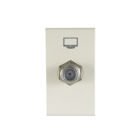 MODULO TOMA PROLONG. CATV PIN FINO MARFIL MODULO TOMA PROLONG. CATV PIN FINO MARFIL