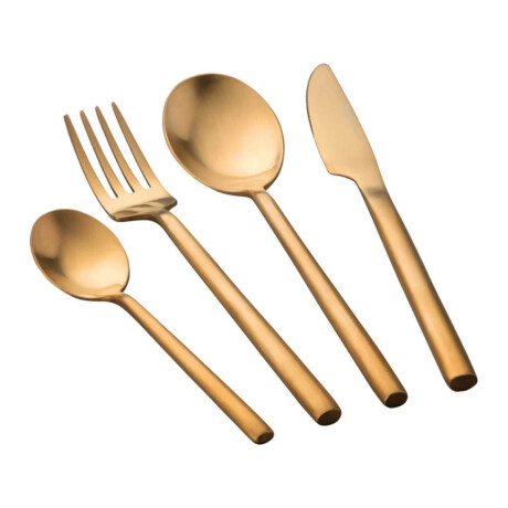 Juego de Cubiertos 4 Piezas Dorado Berghoff Juego de Cubiertos 4 Piezas Dorado Berghoff