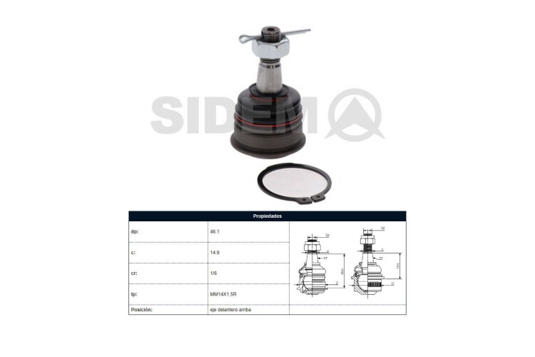 Rotula Del Nissan D23 - Frontier - Np300 15-25 Der/Izq Rotula Del Nissan D23 - Frontier - Np300 15-25 Der/Izq