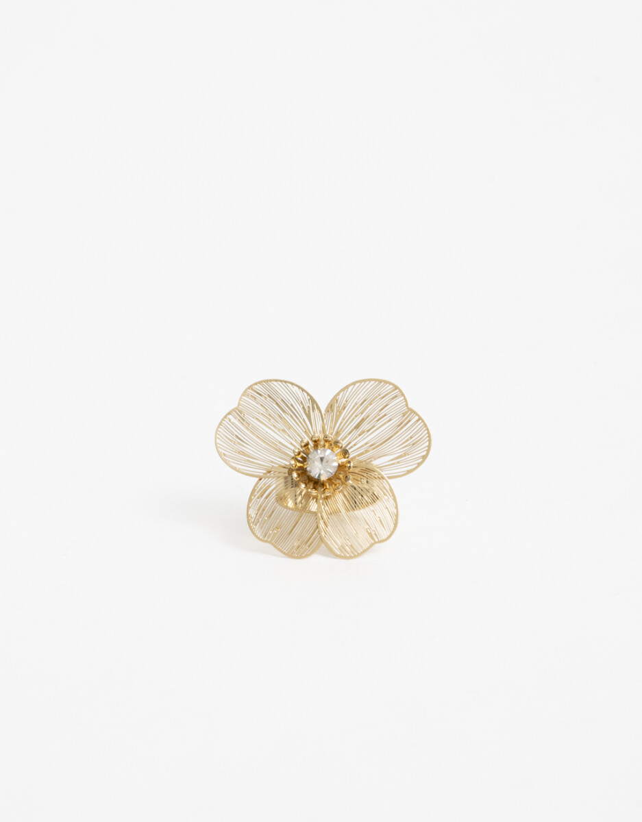 Anillo Flor Strass 
