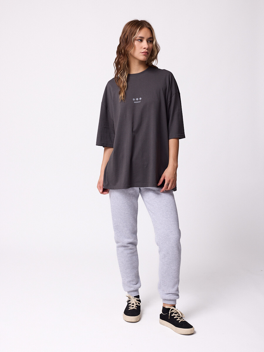 T-SHIRT LUNGAR DIXIE Gris Oscuro