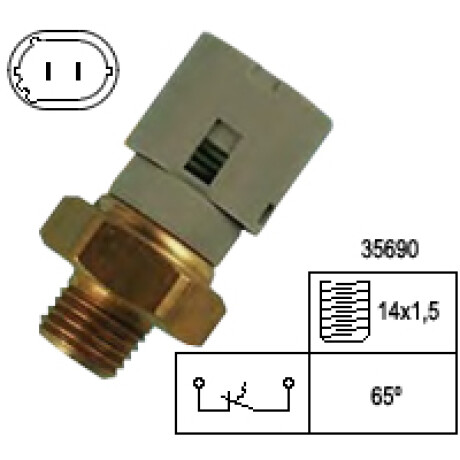 BULBO INTERRUPTOR - TEMPERATURA CLIO R21 1.7 F2N F3N FAE BULBO INTERRUPTOR - TEMPERATURA CLIO R21 1.7 F2N F3N FAE