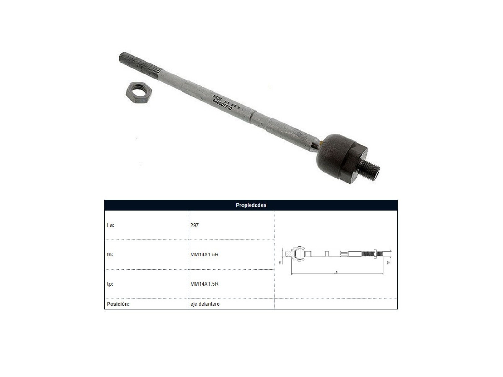 Mate Volks Polo/Suran/Saveiro/Gol V 04-25 Der/Izq 