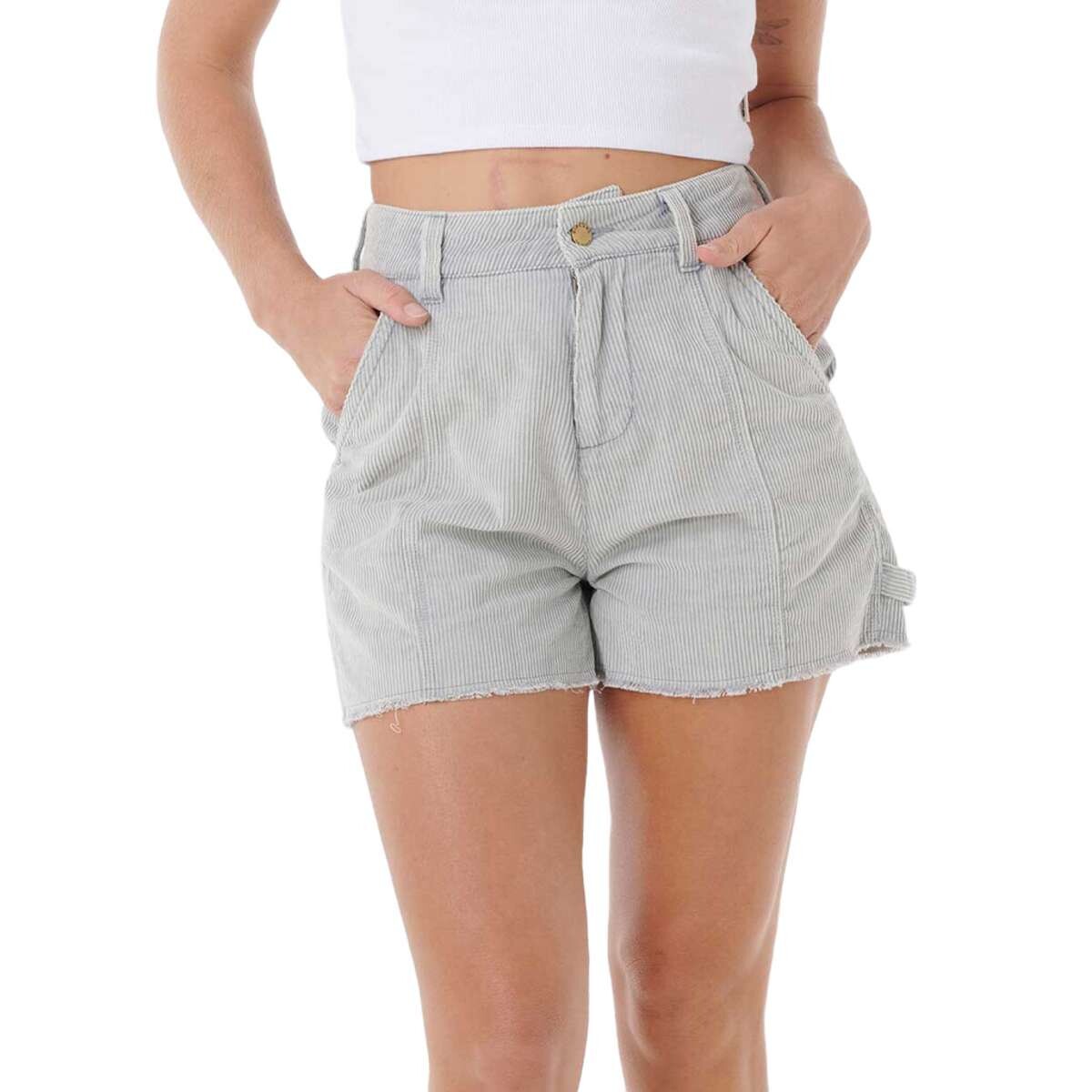 Bermuda Rip Curl Pacific Dreams Cord Short - Gris 