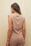 CHALECO FEDRA Beige Melange
