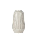 FLORERO CERAMICA D16x28CM RAYAS BEIGE FLORERO CERAMICA D16x28CM RAYAS BEIGE