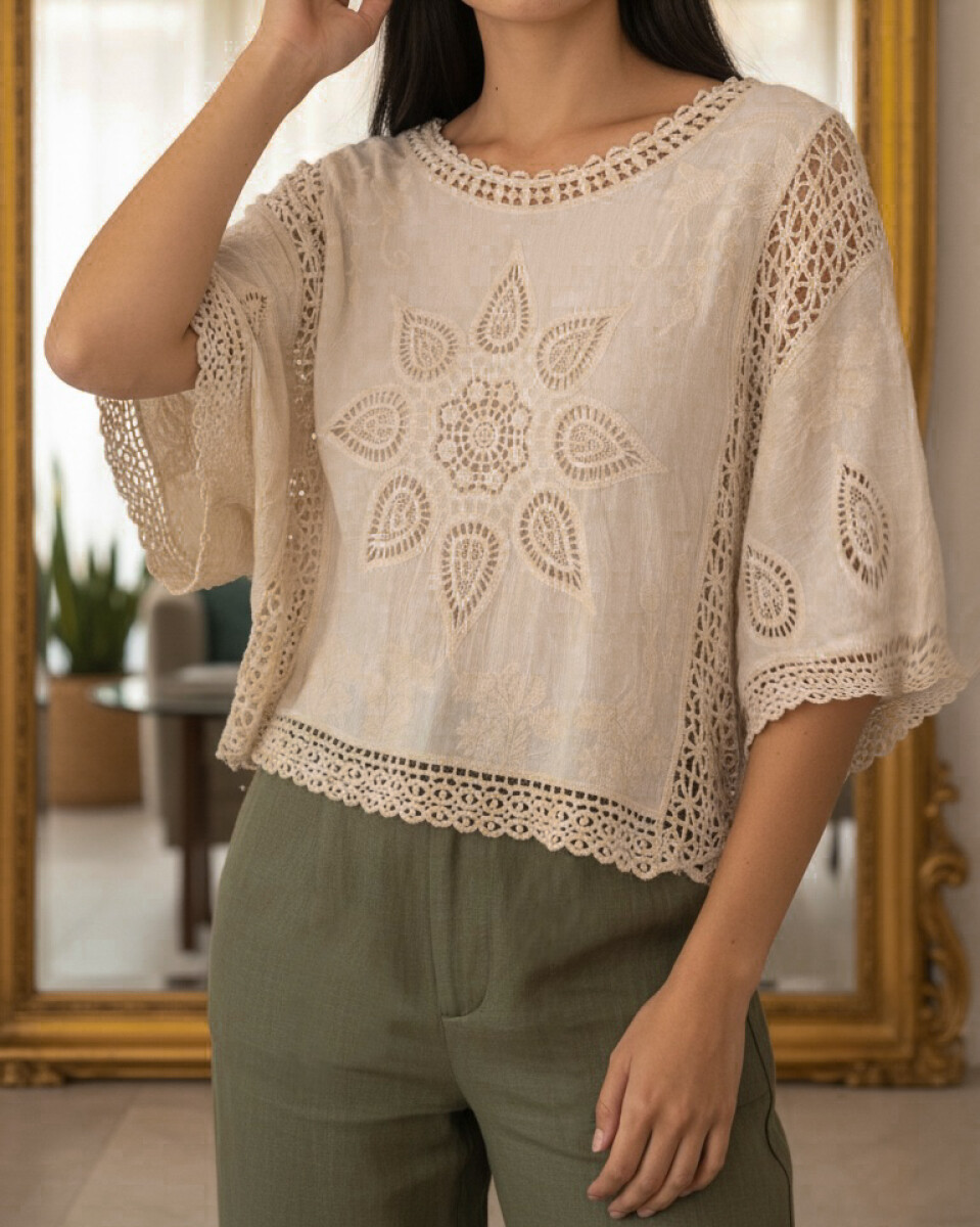Blusa Coralina - Beige 