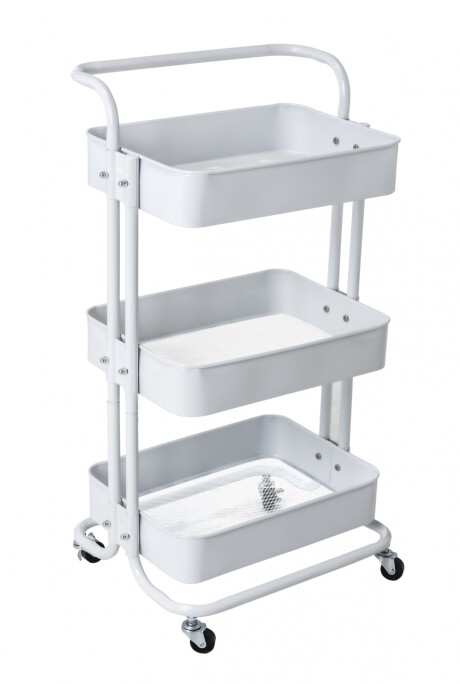 Carro Carrito De Cocina Tipo Ikea - Gris Blanco