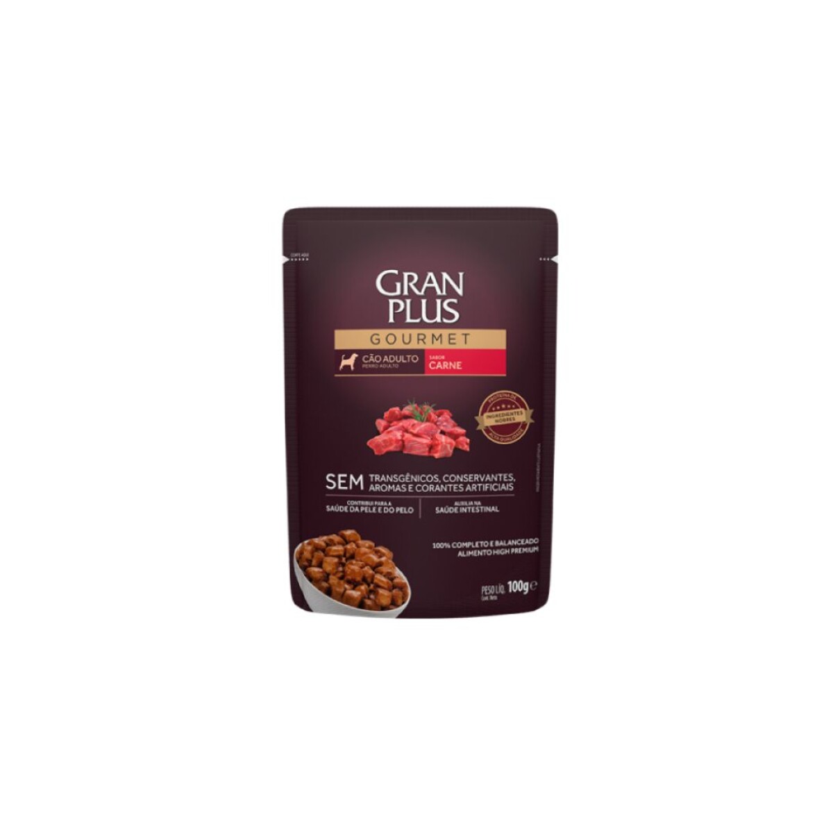 GRANPLUS GOURMET SACHET GATO CARNE 85G 