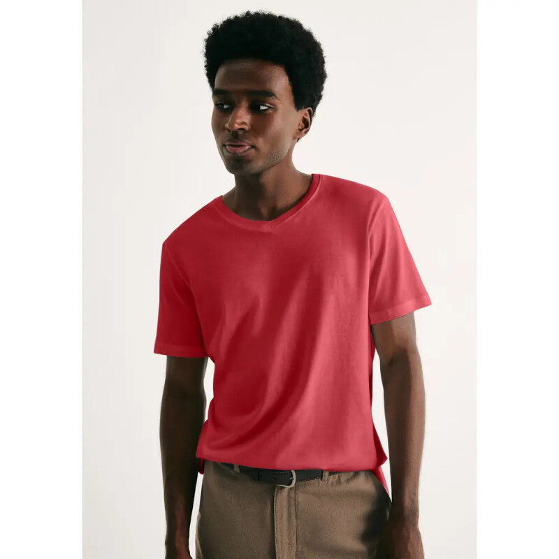 CAMISETA MM MASC VERMELHO ESCURO