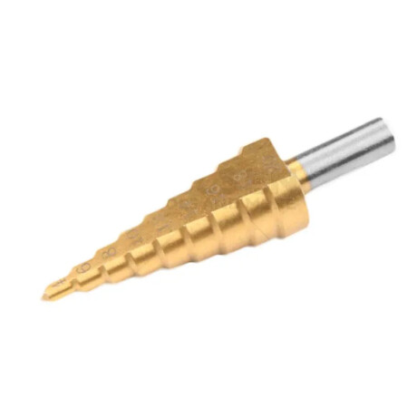 TOLSEN MECHA CÓNICA HSS CUBIERTA DE TITANIO 4-12 x 2 MM Tolsen Mecha Cónica Hss Cubierta De Titanio 4-12 X 2 Mm