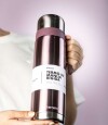 Termo 1Lt. Premium Manija Rigida Lila Metalizado