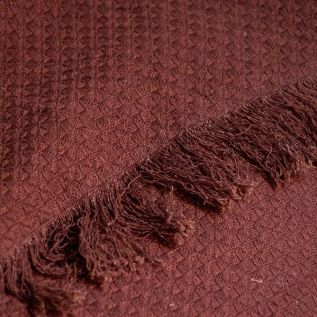 THROW PERAIA 130*170 LINO-Y-ALGODON CHOCOLATE
