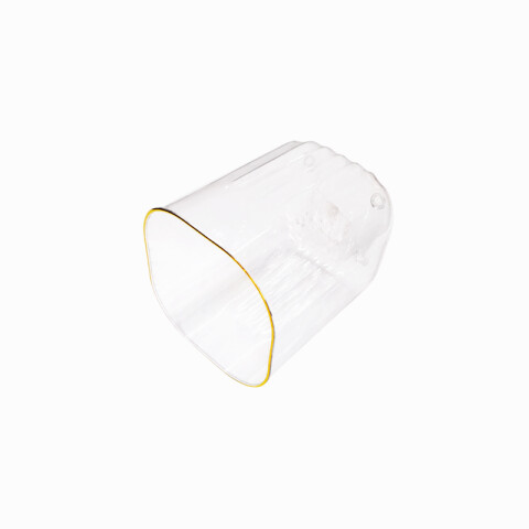 Recipiente acrilico borde dorado(OW986) Recipiente Acrilico Borde Dorado(ow986)