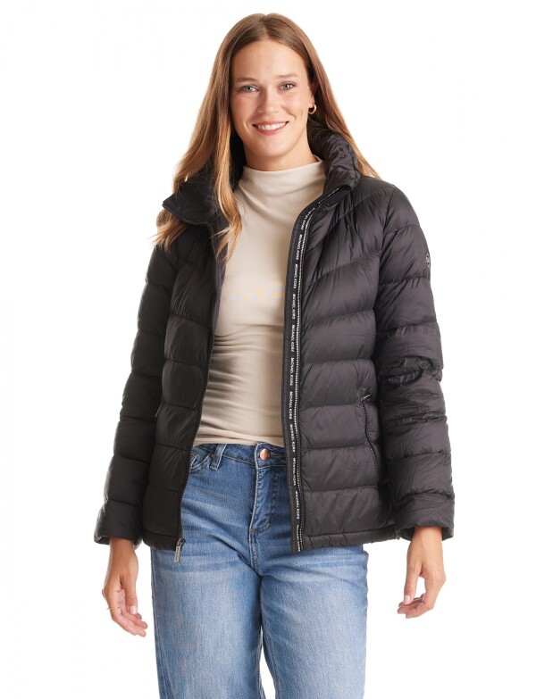 Campera Plumas Packable NEGRO