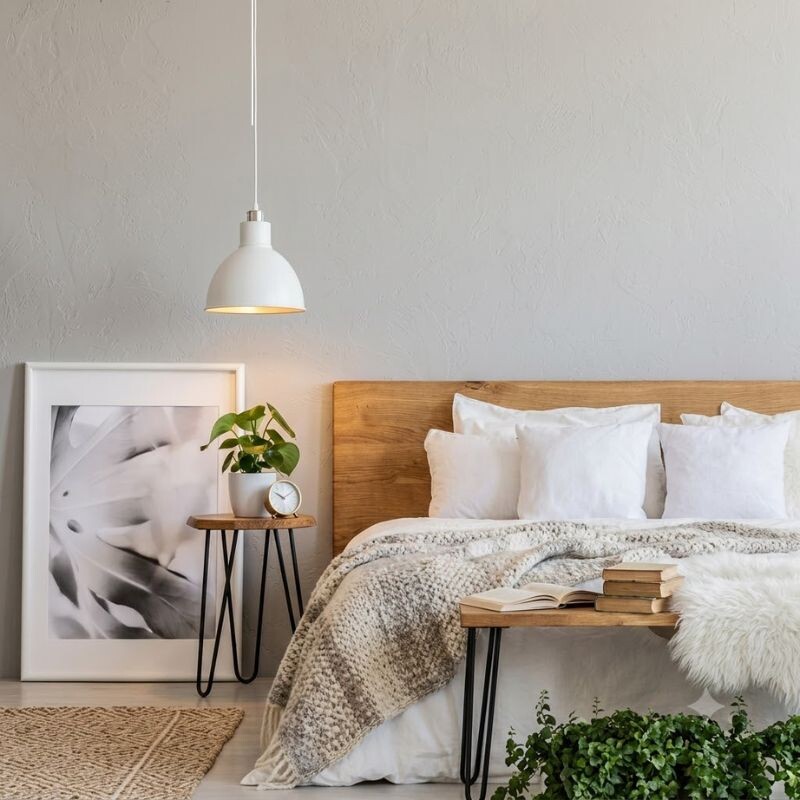 ARTEFACTO COLGANTE DECORATIVO ALPHA Lámpara Colgante Alpha Blanca