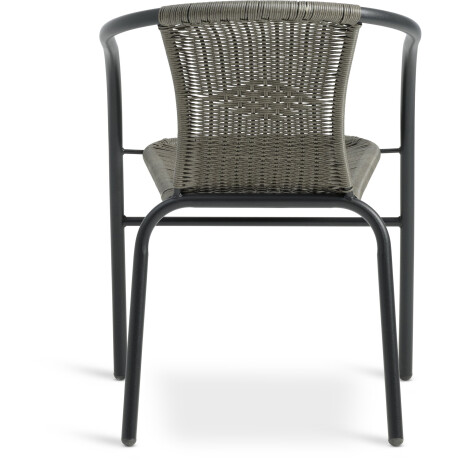 Silla apilable GRENAA gris Negro