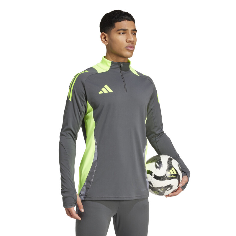 Buzo de Hombre Adidas Entrenamiento Tiro 24 Gris - Amarillo Lima
