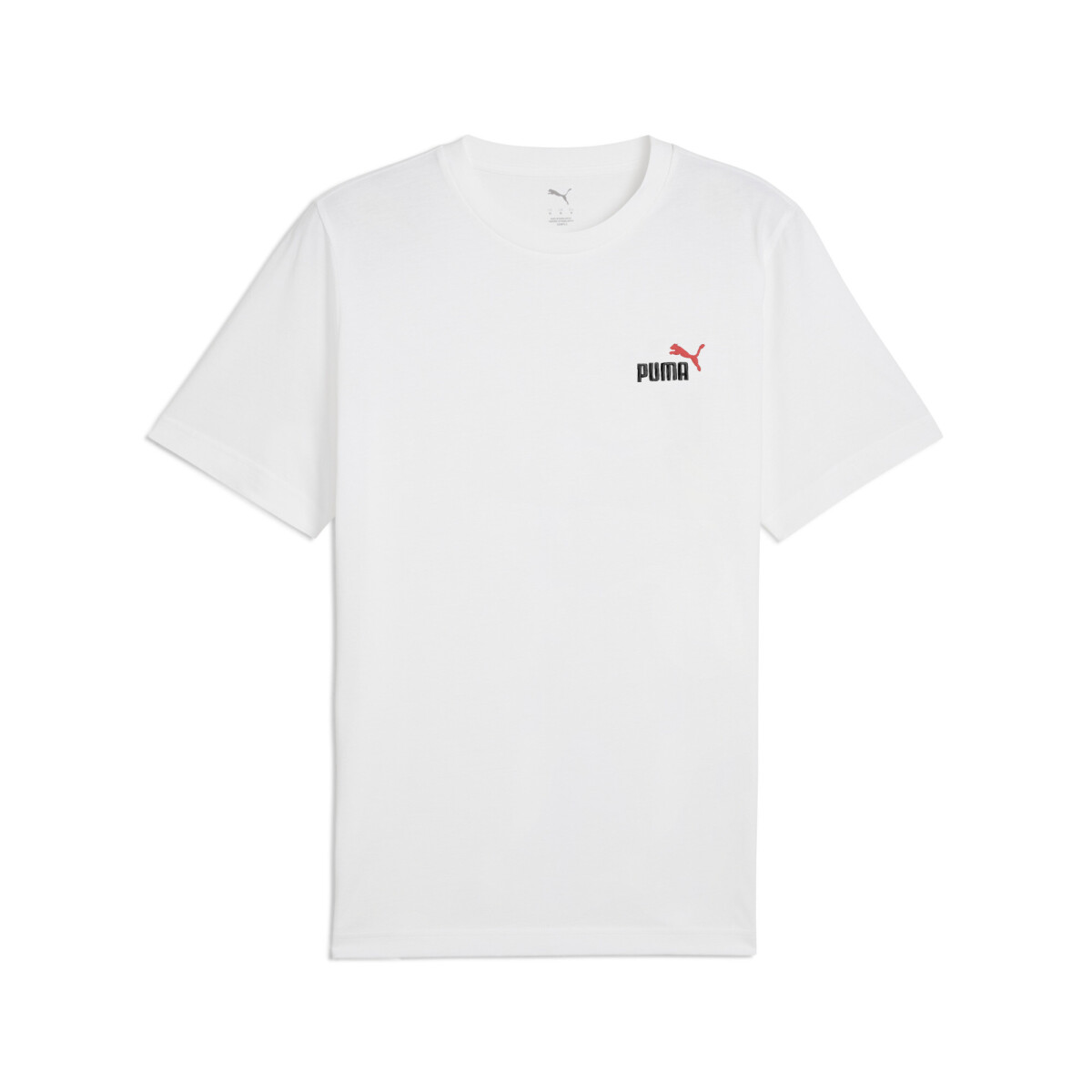 Remera Puma ESS 2 COLOR Small No. 1 Logo Tee de Hombre - 684717 02 - Blanco 