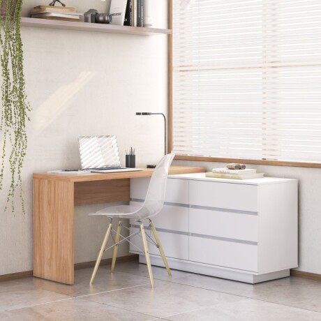 Escritorio esquinero Oring White e Itapua