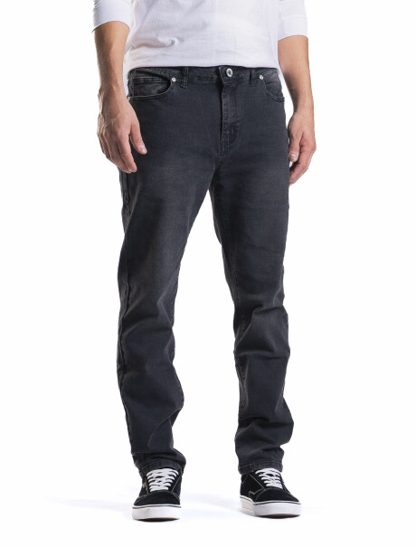 Jean Regular Fit Largo 30 Gris Oscuro