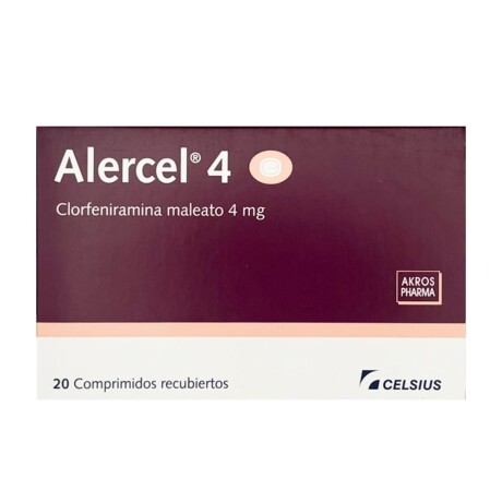 Alercel 4mg X 20 Comprimidos | Antialérgico Antihistamínico Alercel 4mg X 20 Comprimidos | Antialérgico Antihistamínico