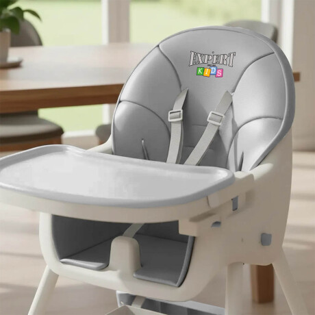 Silla De Comer Para Bebé Multiuso 2en1 Sillita Niños Gris