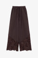 PANT LINO ENCAJE Marron