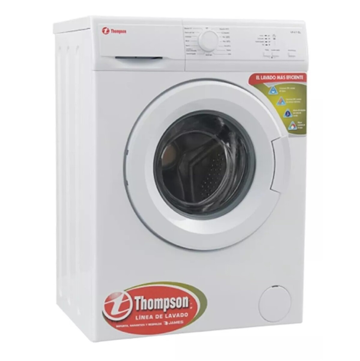 Lavarropas THOMPSON LR 611 Capacidad 6Kg Carga Frontal 