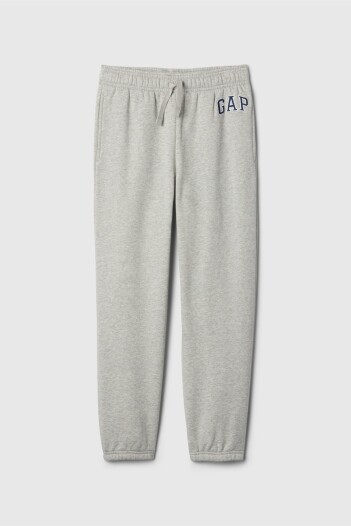 Pantalón Deportivo Logo Gap Niño Light Heather Grey