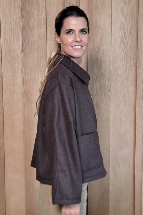 Chaqueta Manhattan Paño Chocolate