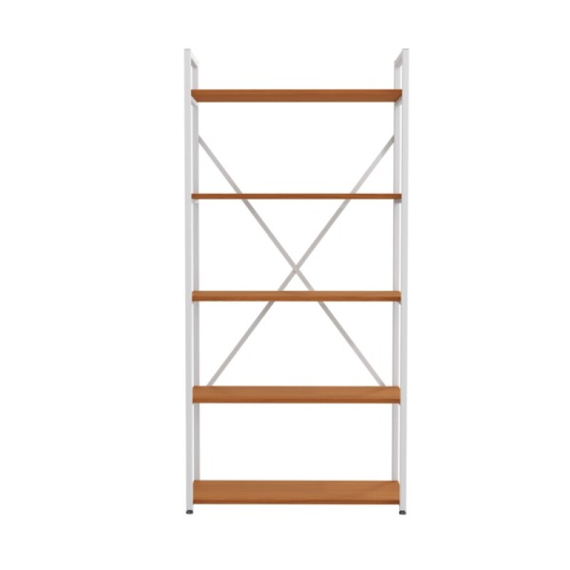 Estanteria tipo industrial Alta 5 estantes canela y Blanco Estanteria tipo industrial Alta 5 estantes canela y Blanco