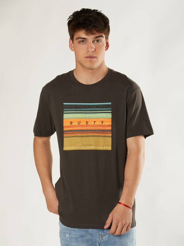 T-SHIRT GUILLE RUSTY Gris Oscuro