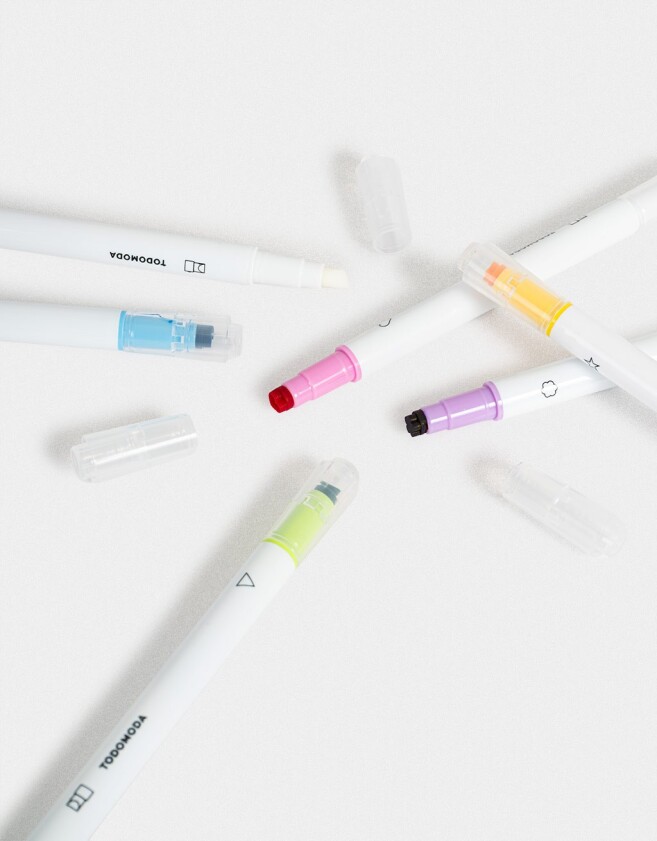 Resaltadores Set Grande Combinacion Multicolor