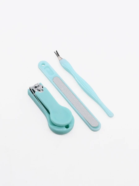 MANICURA SET X 3 VERDE AQUA