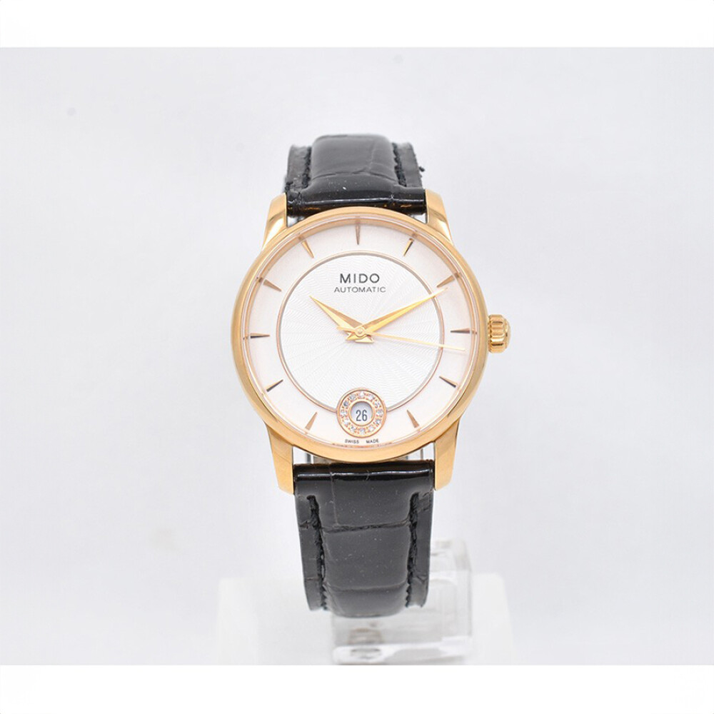 Reloj Mido Baroncelli Diamonds Lady M007207 Automatic 33 Mm. Rose Gold. Pvd Coating With Box Reloj Mido Baroncelli Diamonds Lady M007207 Automatic 33 Mm. Rose Gold. Pvd Coating With Box