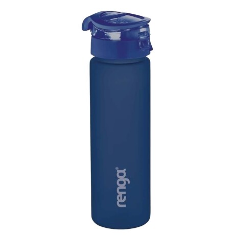 Botella Tritán Deco Logo Plástica 630ML con Tapa Atlas Renga Azul