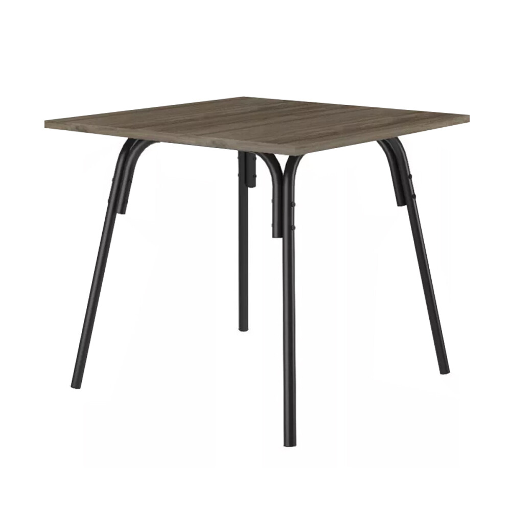 JUEGO DE COMEDOR MESA Y 4 SILLAS EN METAL Negro