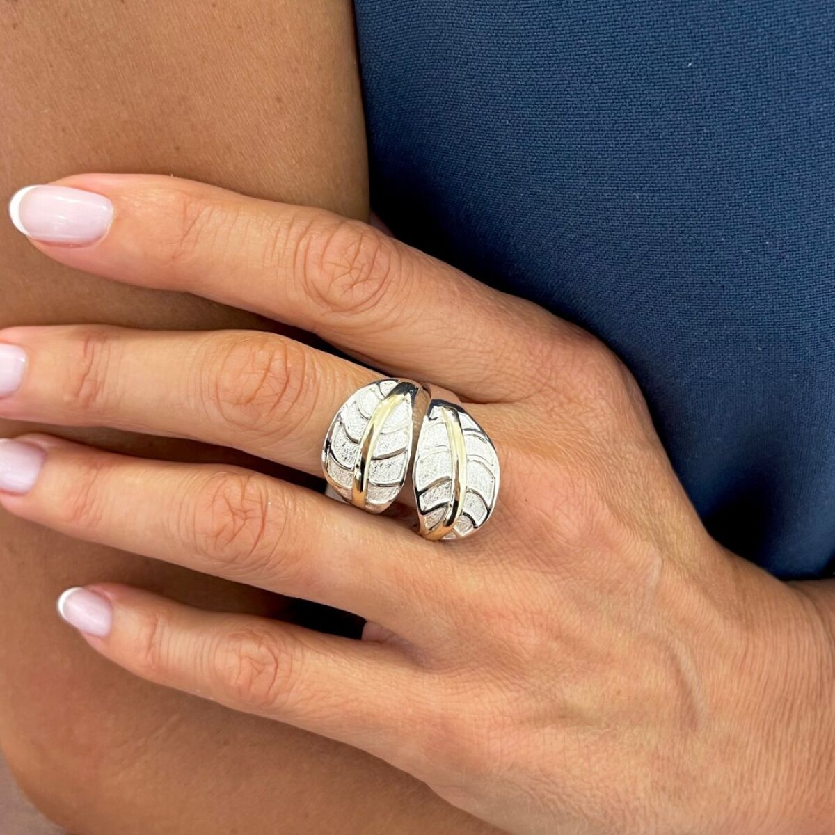 Anillo Lyra - Plata y Oro 