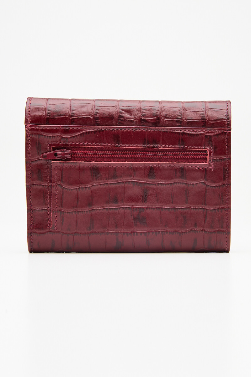 Billetera Belu Bordo crocco