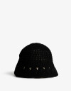 Sombreros Playa Piluso Tejido Crochet - Negro