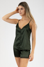 Top new shine Verde petroleo