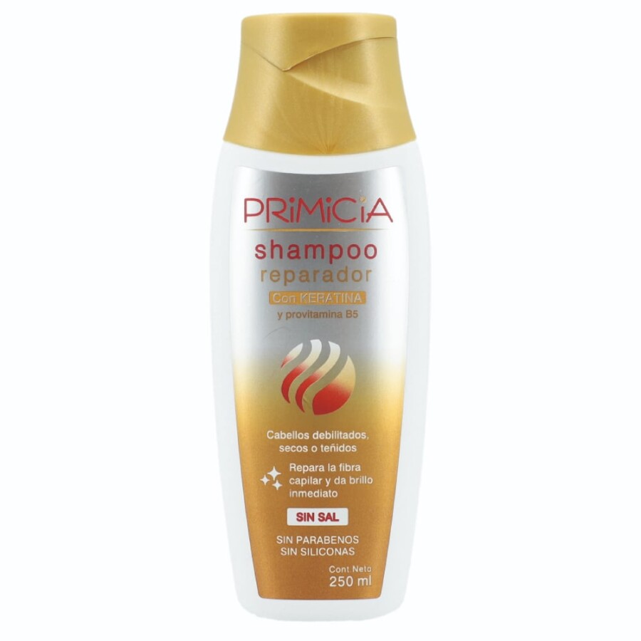Shampoo Reparador con Keratina y Provitamina B5 – Primicia Shampoo Reparador con Keratina y Provitamina B5 – Primicia