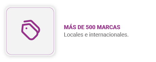 Más de 500 marcas locales e internacionales